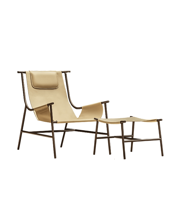 Poltrona e Puff Moka